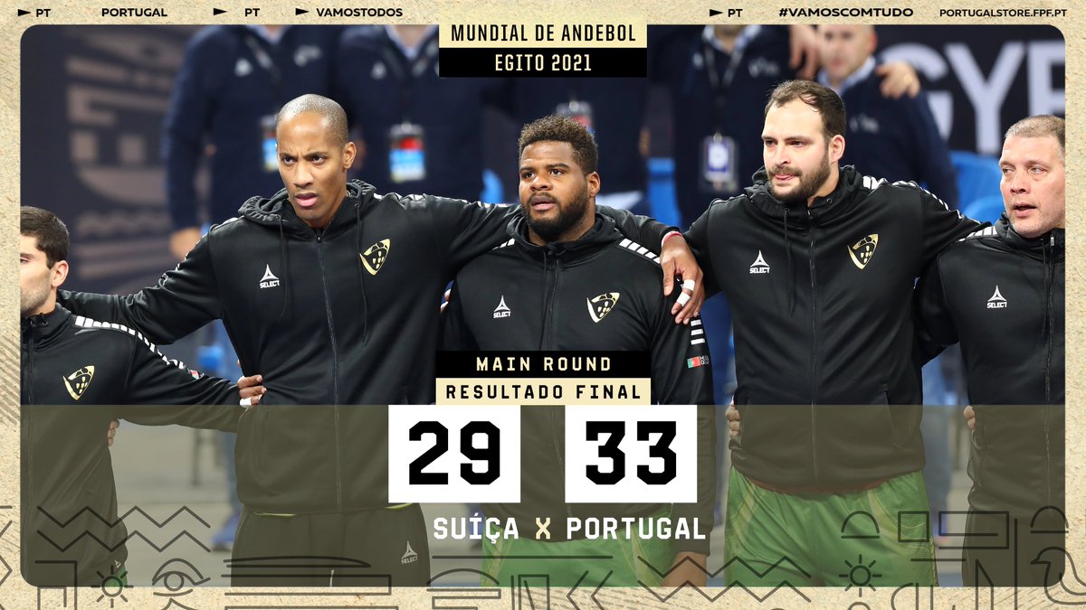 𝓜𝓪𝓲𝓼 𝓾𝓶 𝓹𝓪𝓼𝓼𝓸 rumo aos quartos-de-final do #Egypt2021! Que orgulho nesta Seleção de Andebol! 👏👏
🇨🇭 29-33 🇵🇹
#VamosTodos #VamosComTudo #HeroisDoMar https://t.co/8RI3hg7FXn