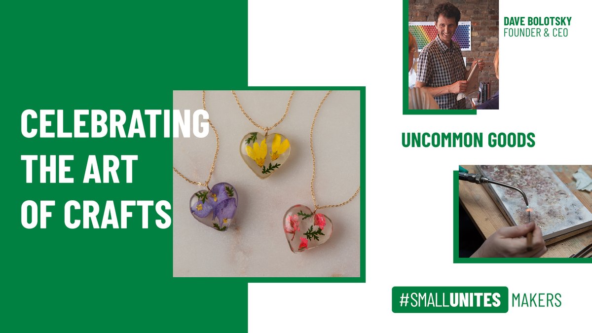 smallunites's tweet photo. Driven by individuality, @UncommonGoods founder Dave Bolotsky created an online marketplace to connect makers with shoppers looking for truly unique goods. #SmallUnites

Visit https://t.co/lRHbjyZ21i to see how you can support your favorite small businesses. https://t.co/9AMkG7OwyK