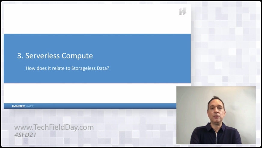 SFoskett's tweet image. We’re live with David Flynn of @Hammerspace_Inc asking about #Storageless #DataGravity and #Serverless - watch live now! #SFD21 techfieldday.com/event/sfd21/