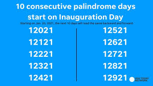 rlasmath116's tweet photo. 2021 has 10 palindrome dates from 1/20/21-1/29/21. The date reads the same forward as it does backwards. What year will the next palindrome date happen? #rlasmath @rlasdistrict116 #PalindromeWeek https://t.co/a75eTeQGaY