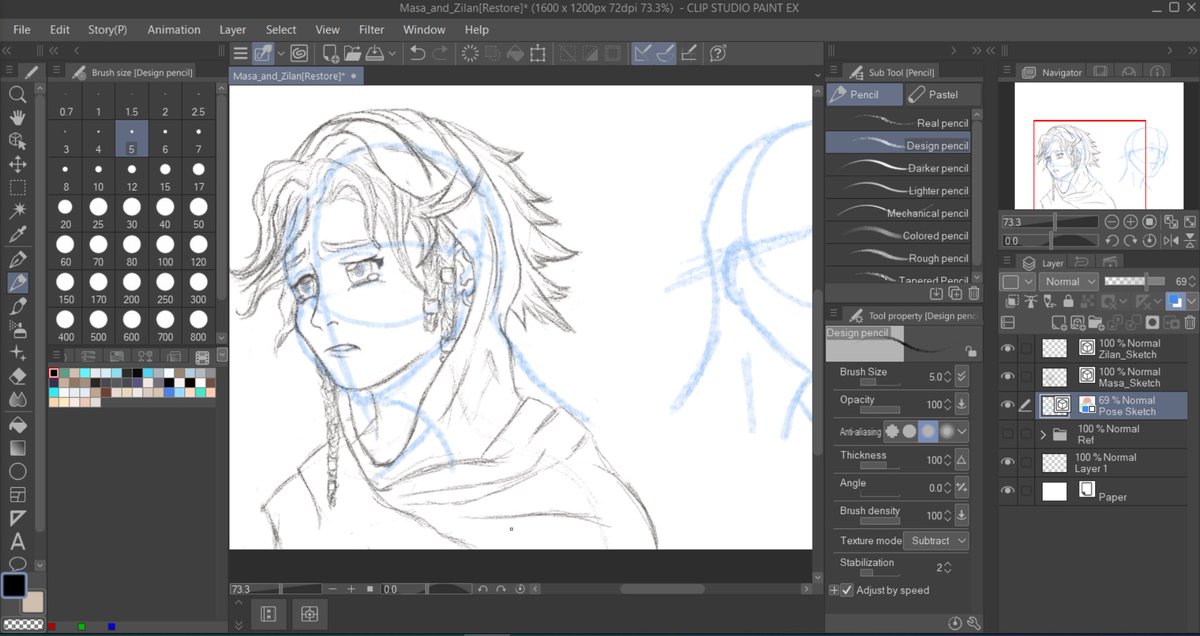 Spadra27's tweet photo. Wow! ClipStudio’s pencil tool produces like a real pencil. Loving CSP. Also quick sneak peak of an original character sketch!#CLIPSTUDIOPAINT #digitaldrawing #digitalart #sketch #characterdesign #mangaart https://t.co/AS3NH5Kui3