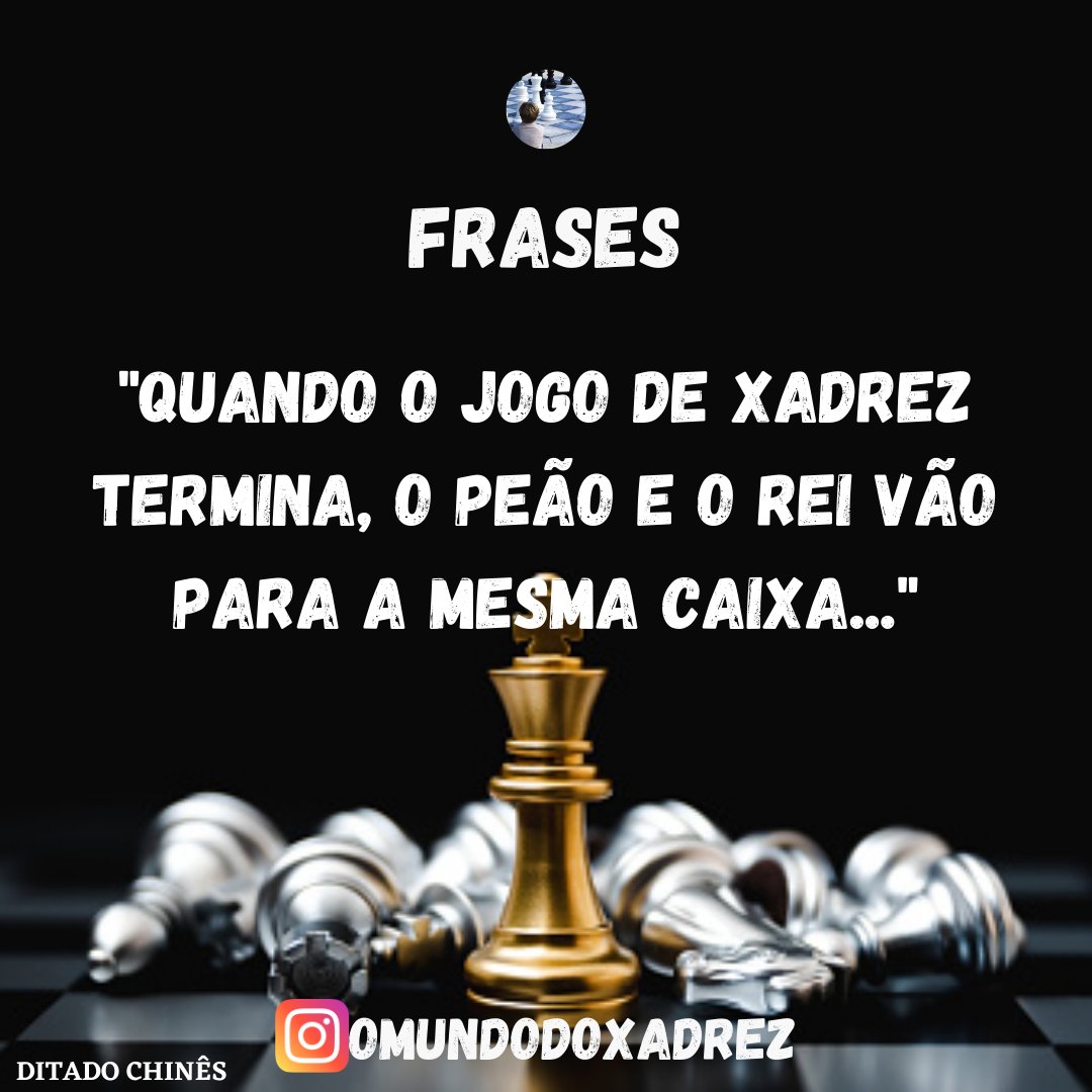 O mundo do xadrez on X: Somos todos iguais, do barro viemos ao barro  voltaremos. A única coisa que muda é a determinação e força de vontade para  deixar sua marca positiva