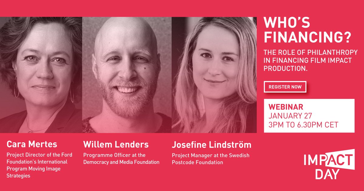 🔴#FIFDHImpactDay
Who are the main players in impact production funding? What is the role of foundations within this funding ecosystem? A panel of important foundations financing impact production in the U.S and Europe will discuss the topic. #FIFDHIndustry