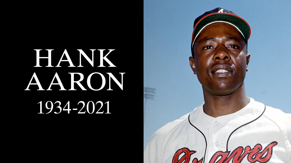 We are devastated by the passing of Hammerin’ Hank Aaron, one of the greatest players and people in the history of our game. He was 86.