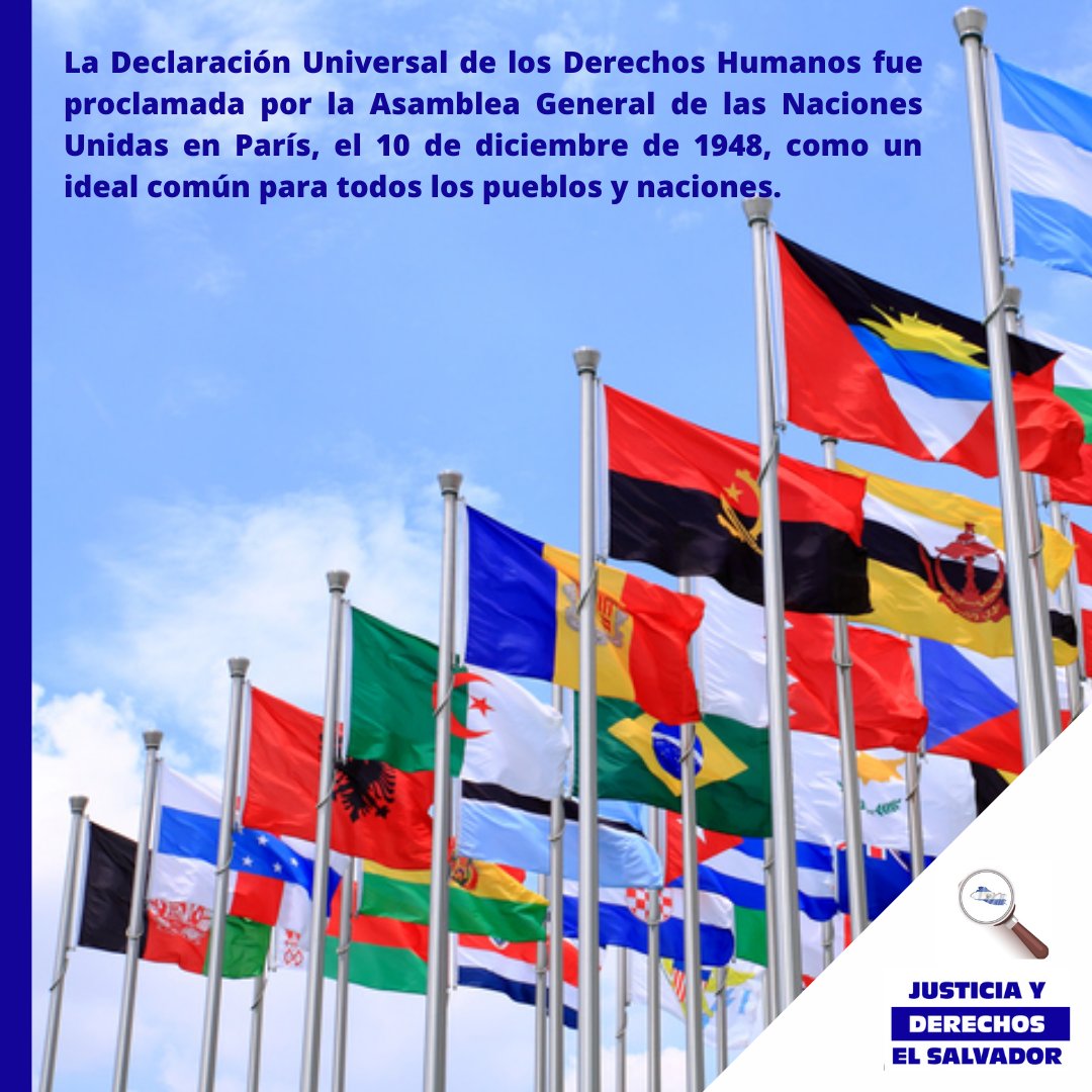 justiciaDDHH_'s tweet photo. La Declaración Universal de los Derechos Humanos es un documento que marca un hito en la historia
#TusDDHH
#ElSalvador https://t.co/0PCSCngxTj