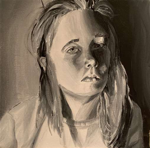 Congratulations to Maggie Zierer for earning a 
<a href="/artandwriting/">Scholastic Art & Writing Awards</a>
Honorable Mention for her painting, “Me”.