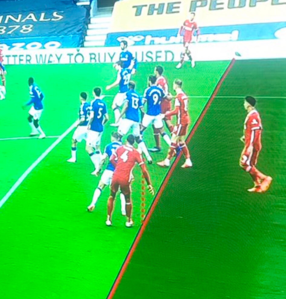 GW5: Pickford challenge not reviewed by VAR because they ruled Van Dijk to be offside. Henderson goal disallowed in the last minute because Mané was ruled to be offside. Both offside by their upper arms