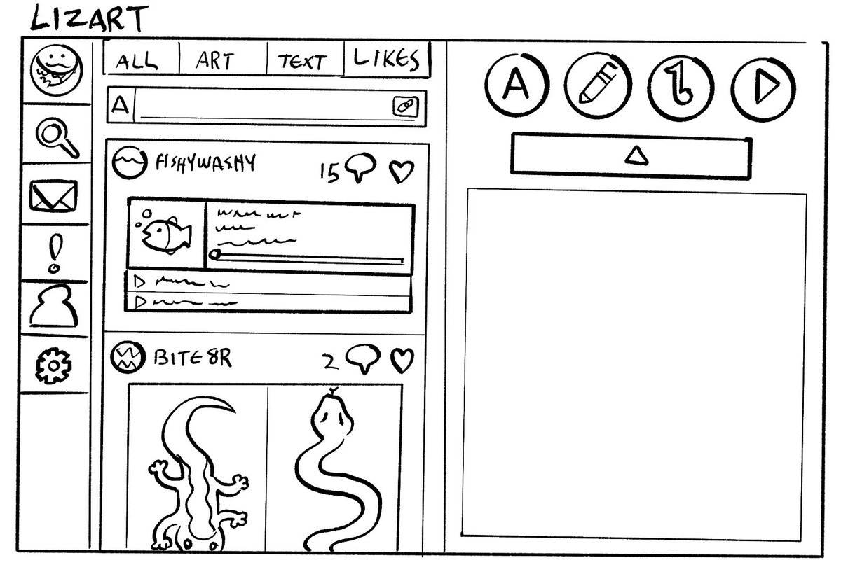 Lizard based art site. 
