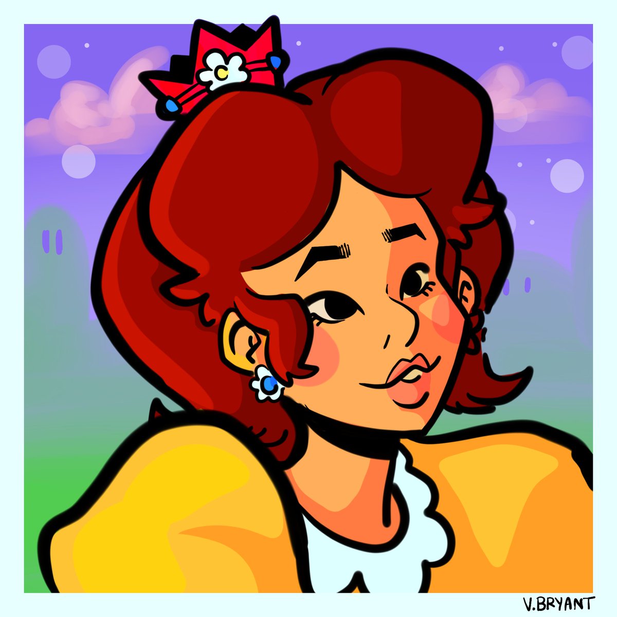 retrospecsart's tweet photo. Did a doodle of Princess Daisy last night and used it for lighting practice today! I couldn't decide between her color palettes so two-for-one baybeee
#doodle #princessdaisy #nintendo #illustrator #illustration https://t.co/PIjUMWOOCw
