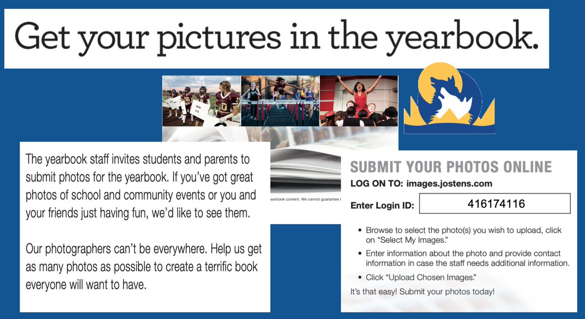 Yearbook needs your help!  See the image below for information on how to submit pictures for yearbook consideration. :).  #stmspride