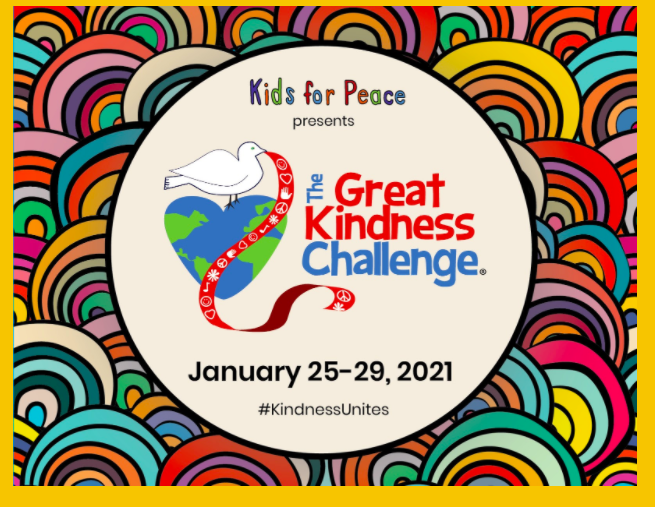 KatherineRNowak's tweet photo. Join us in the Great Kindness Challenge the week of January 25-29, 2021. Throughout the week we will increase awareness of how kindness enhances our wellbeing and spread kindness through activities. We are also spreading a bit of joy through our Kindness Themed Spirit Week! https://t.co/S6F6BigAPj