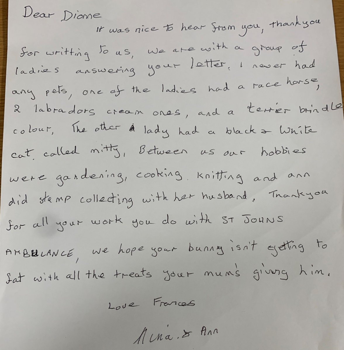 YopeyCharity's tweet photo. One girl's YOPEY letter to #carehomes has received replies from 5 residents
The ladies of @GracewellHealth Kentford care home near #Newmarket have started a penpal friendship with 14-year-old Dionne of #Plymouth
@comicrelief fund this scheme
#IntergenerationalSupport https://t.co/YEMwkr9fIQ