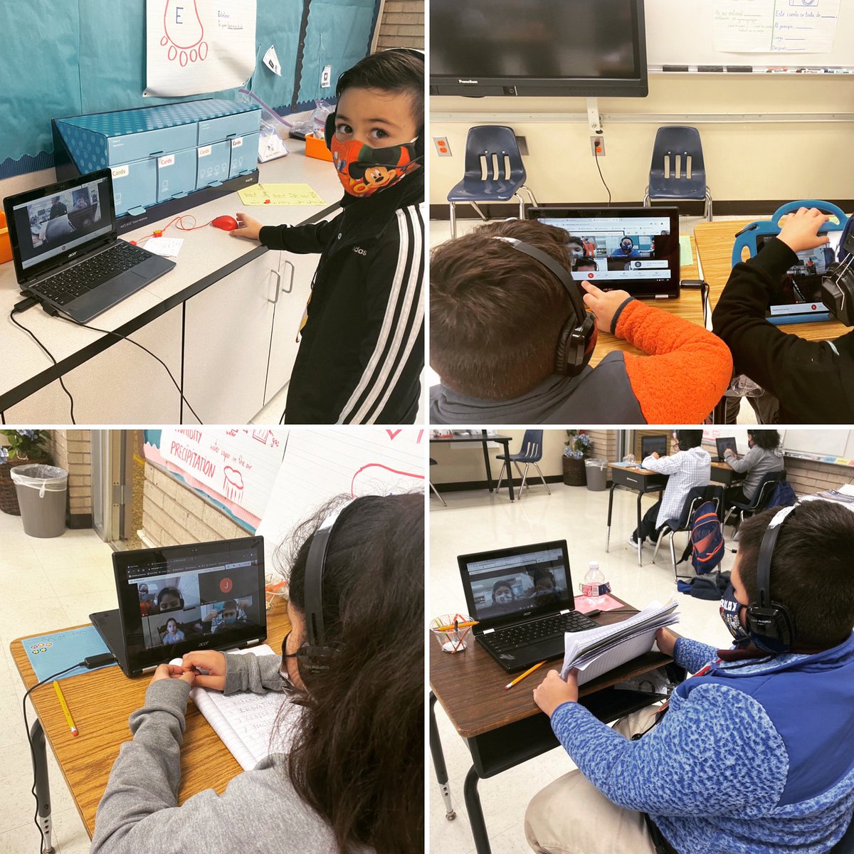 SmithES_AISD's tweet photo. We are so excited about Ms. Hildago using technology-breakout rooms to implement Reciprocal Teaching strategies while reading and working through the Benchmark curriculum! Way to go Ms. Hildago!!! #StallionStrong @AldineISD @igcarter2010 #StudentLearninginAction https://t.co/FmIHK7pZKA