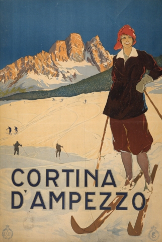 4/ Those railways contributed to the reconstruction, then the birth and prosperity of mountain tourism in one of the most suggestive corners of the Alps. Notably, the train was fundamental to the rise of Cortina d'Ampezzo as one of the great ski resorts of the Alps in the 1920s
