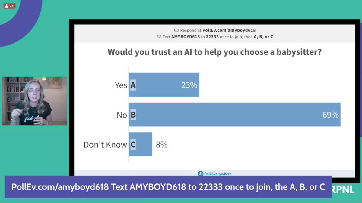 SheSharpNL's tweet photo. Food for thought? π€ @AmyKateNicho discussing the fascinating topic of trust and ethics in #AI and how to judge it. Watch our livestream on Twitter https://t.co/p87TCaZNZe or join the event at https://t.co/MZHjHeayU0
#EthicalAI #Microsoft #SheSharpNL #DiversityInTech https://t.co/Hz8wnkclOX