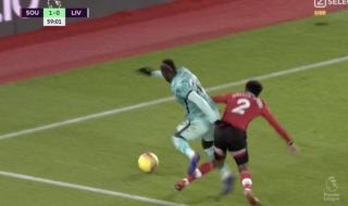 GW17: Mané goes down under contact from behind from Walker-Peters. VAR rules no penalty. Theo Walcott two-footed tackle on Milner is not reviewed by VAR and Andre Marriner doesn’t even give a foul