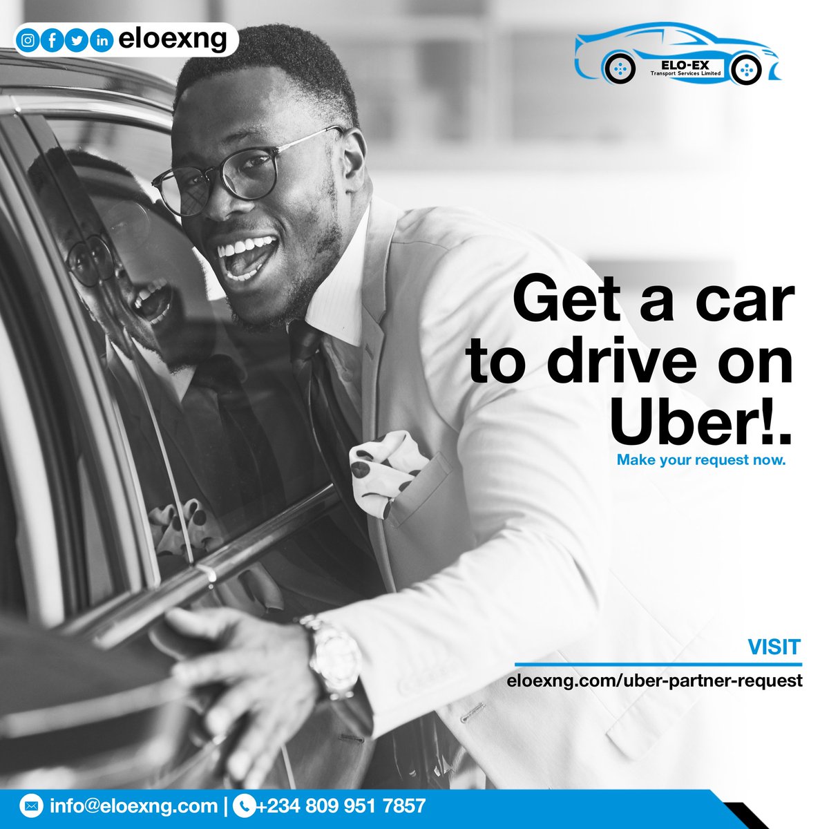 eloexng's tweet photo. Do you want to start driving on Uber?, you don't need to own a car!, make your request for a car to drive on Uber now!.

Visit: https://t.co/HNp3LPiKXF

#eloexng
#uberLagos
#uberservices https://t.co/KMS5nFjQcf