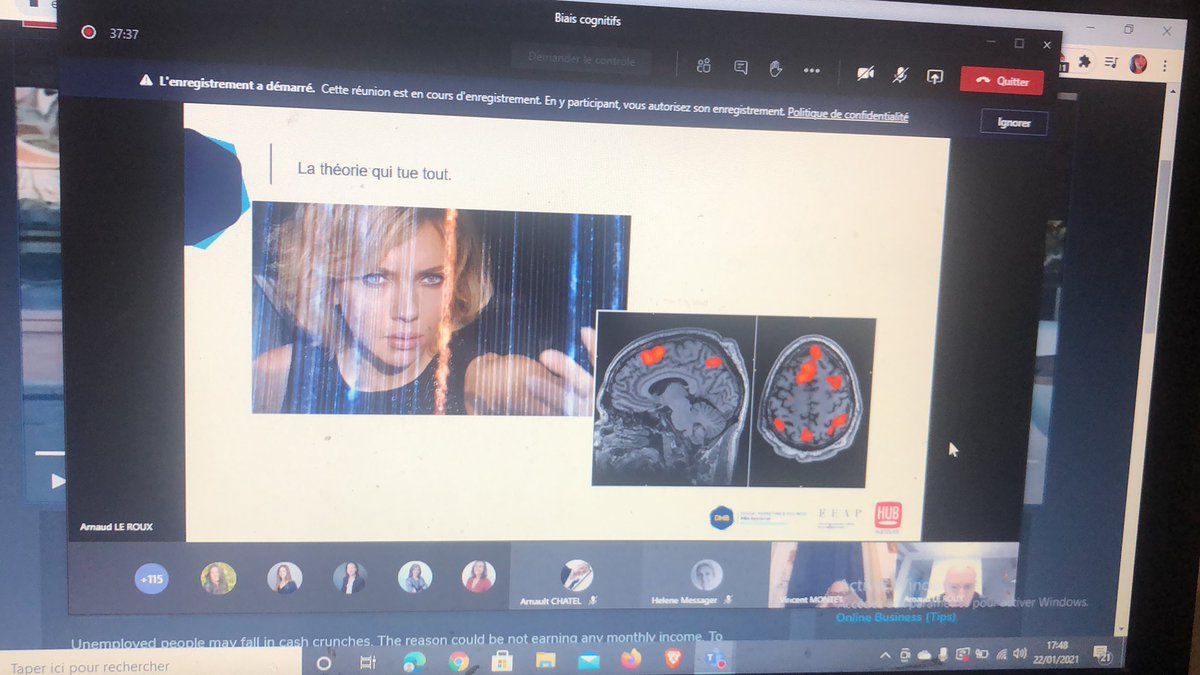 On conclut la journée avec l'intervention de <a href="/ArnaudLeRoux/">LE ROUX Arnaud</a> au sujet des #biaiscognitifs #MBADMB