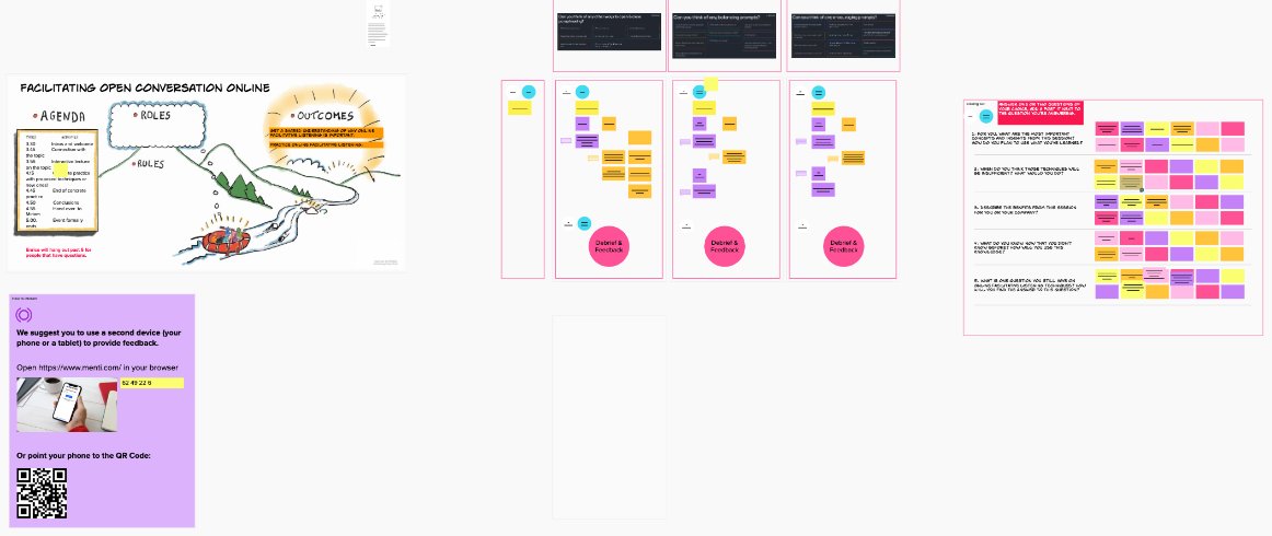 agenteo's tweet image. It was energizing to offer a session on facilitative listening with the Ireland #IAFMeetup with experienced facilitators and folks new to the practice.

If you're curious about facilitation join IAF to meet a community of nice humans.

#facilitation #online #iaf @IAFacilitators