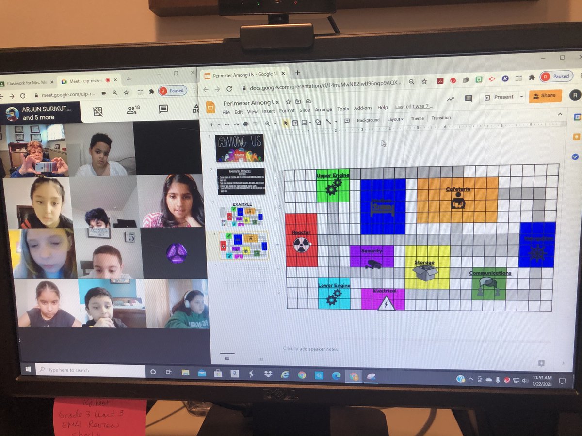 My class earned a Fun Friday by completing all their work for the week.  Having fun with Among Us to practice finding perimeter. #amongusperimeter #mathisfun <a href="/25Lafayette/">Lafayette Estates School #25</a>