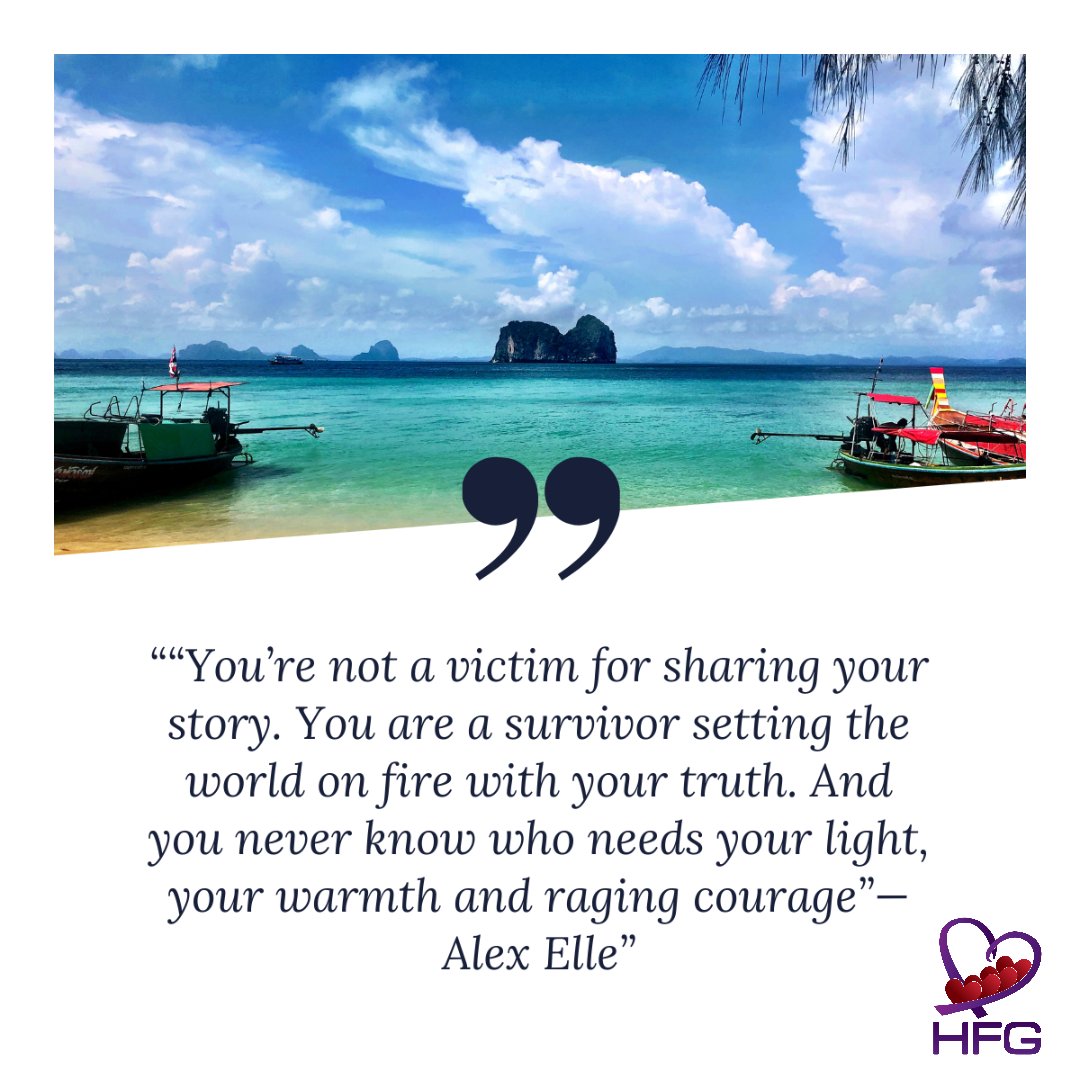 Remember that being a survivor is all the power you need to help another find their own courage. #survivor #violence #abuse #women #empoweringwomen #hfgfamilies