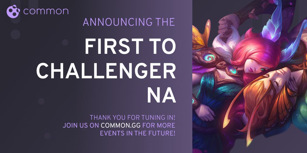 Congratulations to Coralie for being the first player in NA to hit challenger and win the race!!!
Please show some love to Coralie for their amazing achievement - accomplished in just (44) games!