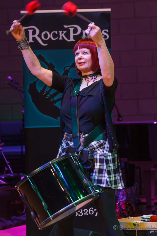 BarrySavell's tweet photo. @BradfordRoots Now this lot are something else! RockPipes. Classic rock songs but with a Scottish flavour and instrumentation - and they're from Bristol!  Sunday headline on the main stage at the 2019 Bradford Roots Music Festival. 
#MyBradfordRoots https://t.co/mdeRuMRoIn