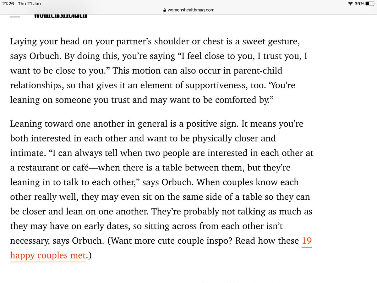You lean on someone you trust but also, let’s be honest, we do that a lot when we start dating someone