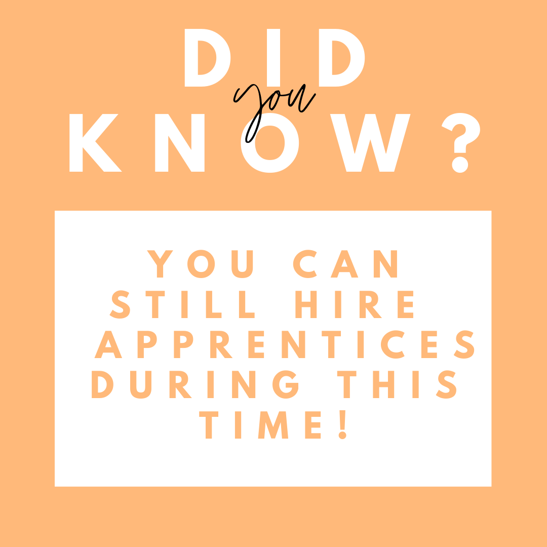 PortCollegeApps's tweet photo. Did you know? You can still hire apprentices during this time! AND you can still get up to £3000 as an apprenticeship grant! The grant ends in March so get in touch soon to find out how an apprentice can boost your business! https://t.co/0O89Gyjr95