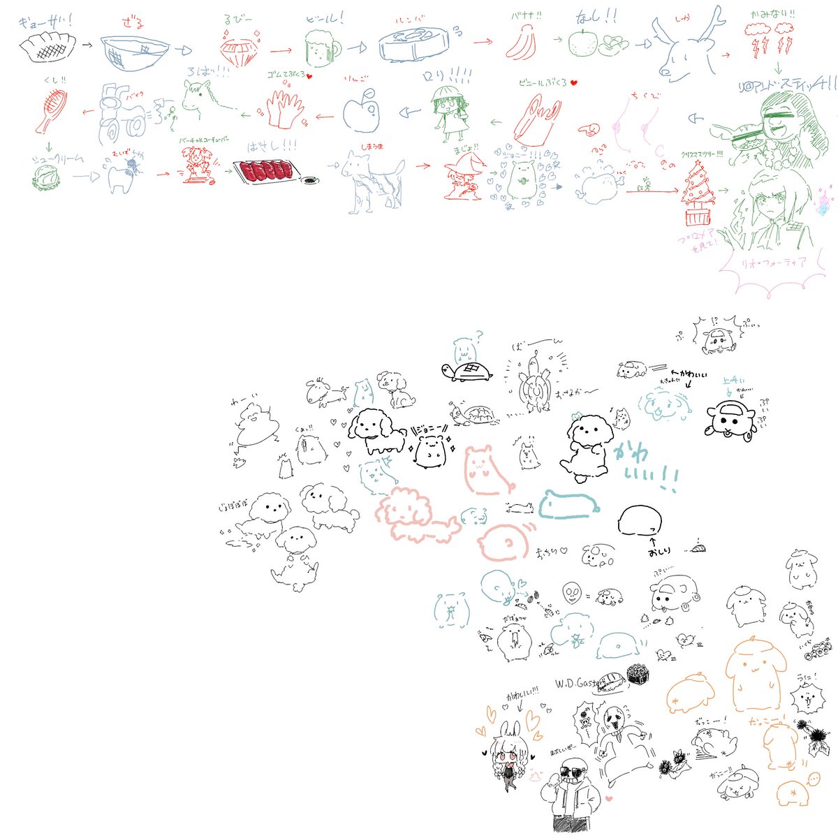 ポケモン 本日もコラボ配信お越しくださりありがとうございました 絵しりとりにポケモンうろ だこは8月以降依頼募集のイラスト