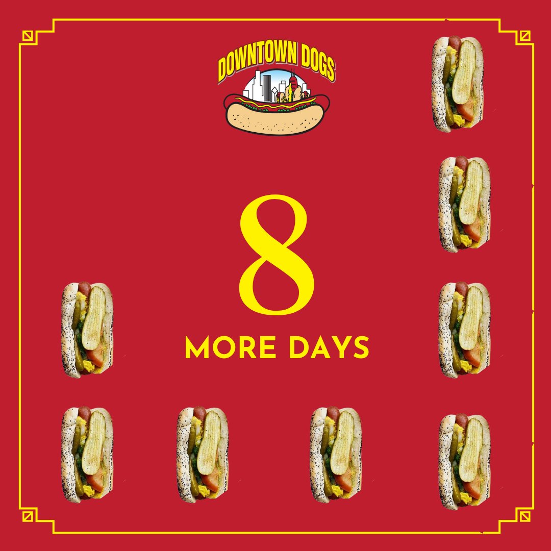 DowntownDogsCHI's tweet photo. It's Fryday!🍟🍟🍟 Stop in for a dog and some fries to start off your weekend! 

#DowntownDogsChicago #LMGChicago #Chicago #ChicagoDog #HotDog #HotDogs #ChicagoStyleHotDog #NoKetchup #DogFriendly #CountDown #BIGNothing https://t.co/FBkxKUMq7k