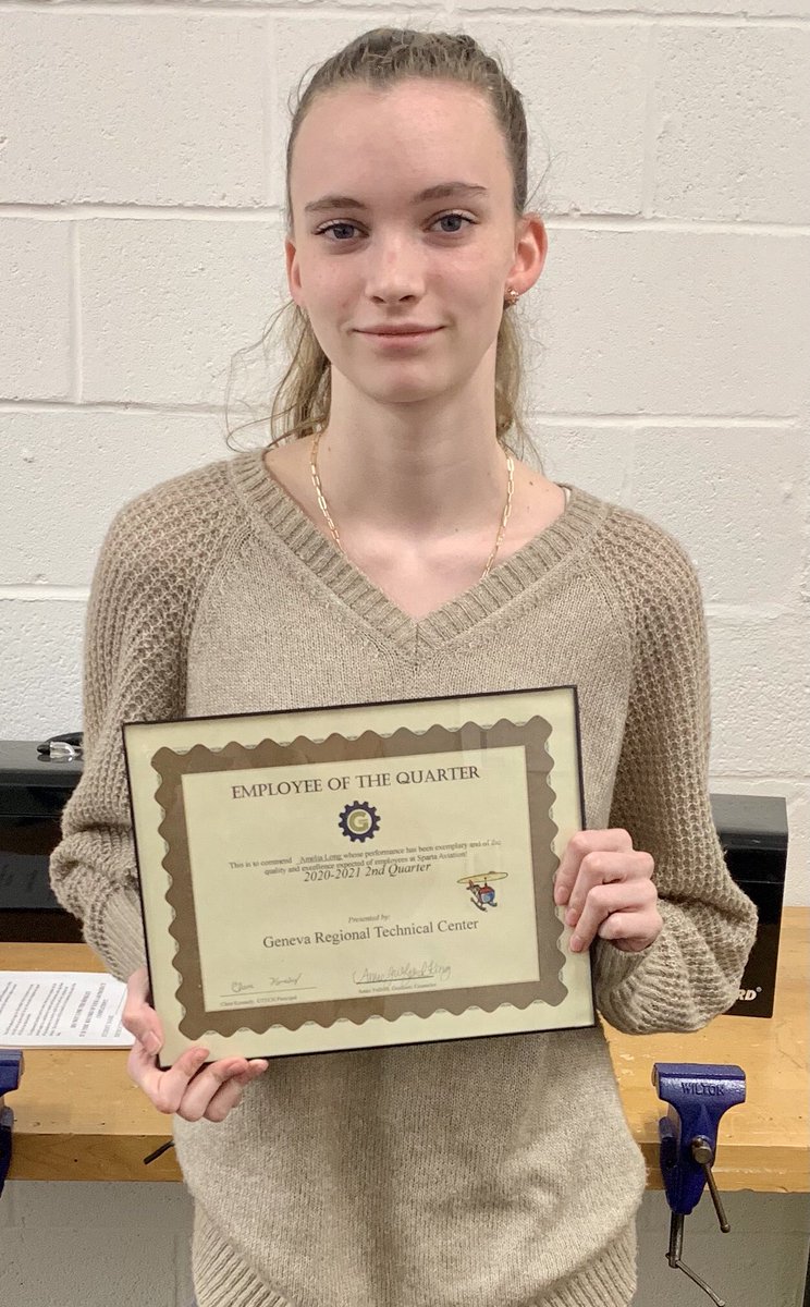 Congratulations to our 1st shift Aviation Employee of the Quarter: Amelia Long! Amelia’s favorite thing about GTECH is that it provides her with the knowledge and experience for a very bright future! <a href="/AAC_Ozark/">Alabama Aviation College</a>