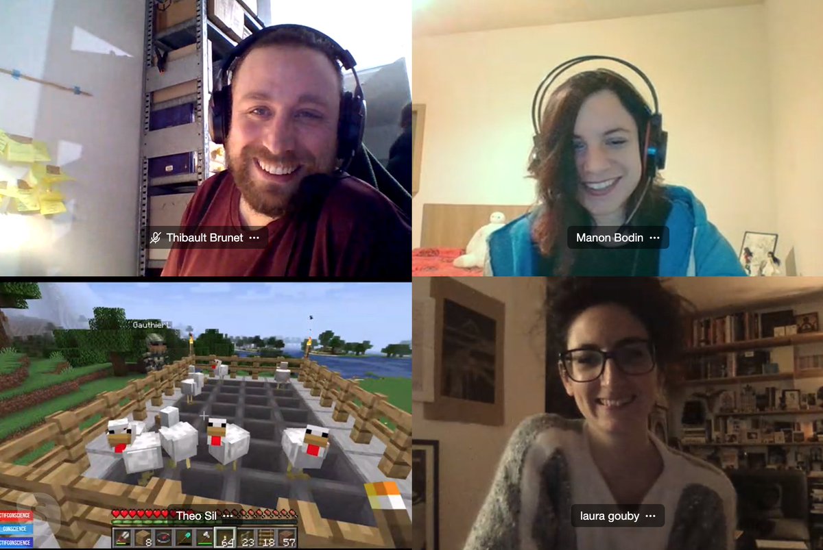 Asso_Conscience's tweet image. L'équipe de la mission #archéologie #MinecraftExplorer est prête à partir, on a tout ce qu'il faut, même des poules ?! 😂 Départ dans 5 mn sur Twitch pour une une initiation #archéo virtuelle! twitch.tv/collectifconsc…
