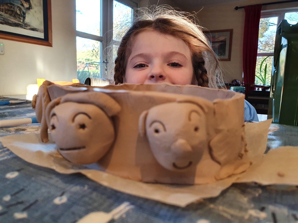 GrenfellPrep's tweet photo. Celebrate your Life Day - Wycliffe Prep pupils have had an amazing day.
Sophie has designed a pot adding family members.  How fabulous and creative is this?🙋‍♀️ https://t.co/TG8LUFyXGO