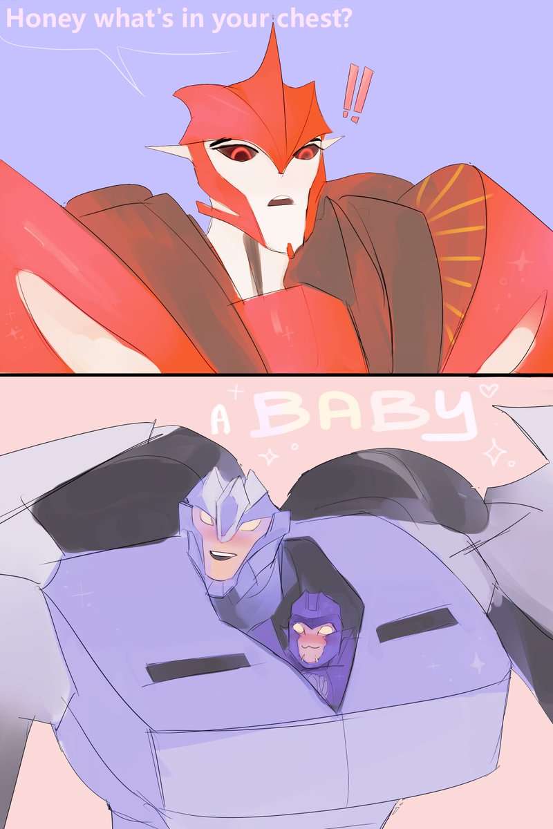 no_CH_ka's tweet photo. #kobd #knockoutbreakdown #knockout #breakdown #tfp #transformers sketchy cute meme 🍼✨ https://t.co/wKhr26KPOU