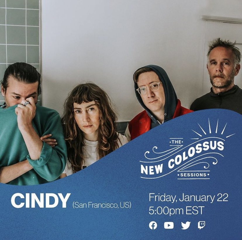 ToughLove's tweet photo. Cindy live stream via New Colossus tonight, 11pm GMT! As close to the real thing as anyone could reasonably wish for right now! #mtstmtn @PaisleyShirtRec 🙏 https://t.co/7HuvzjRHnG