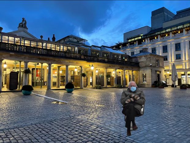 Lockdown London 5pm and a deserted Covent Garden, well not quite as deserted as I thought!