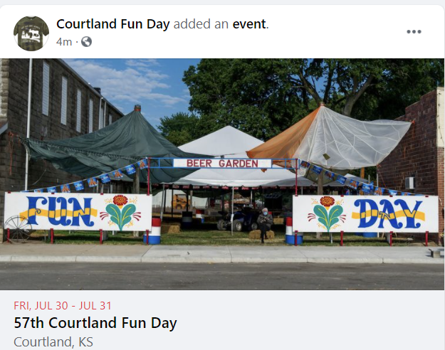 CourtlandFunDay's tweet photo. 🗓️57th Courtland Fun Day - July 30-31st, 2021 https://t.co/P9vI3mnMoZ https://t.co/pAWyUFsijV