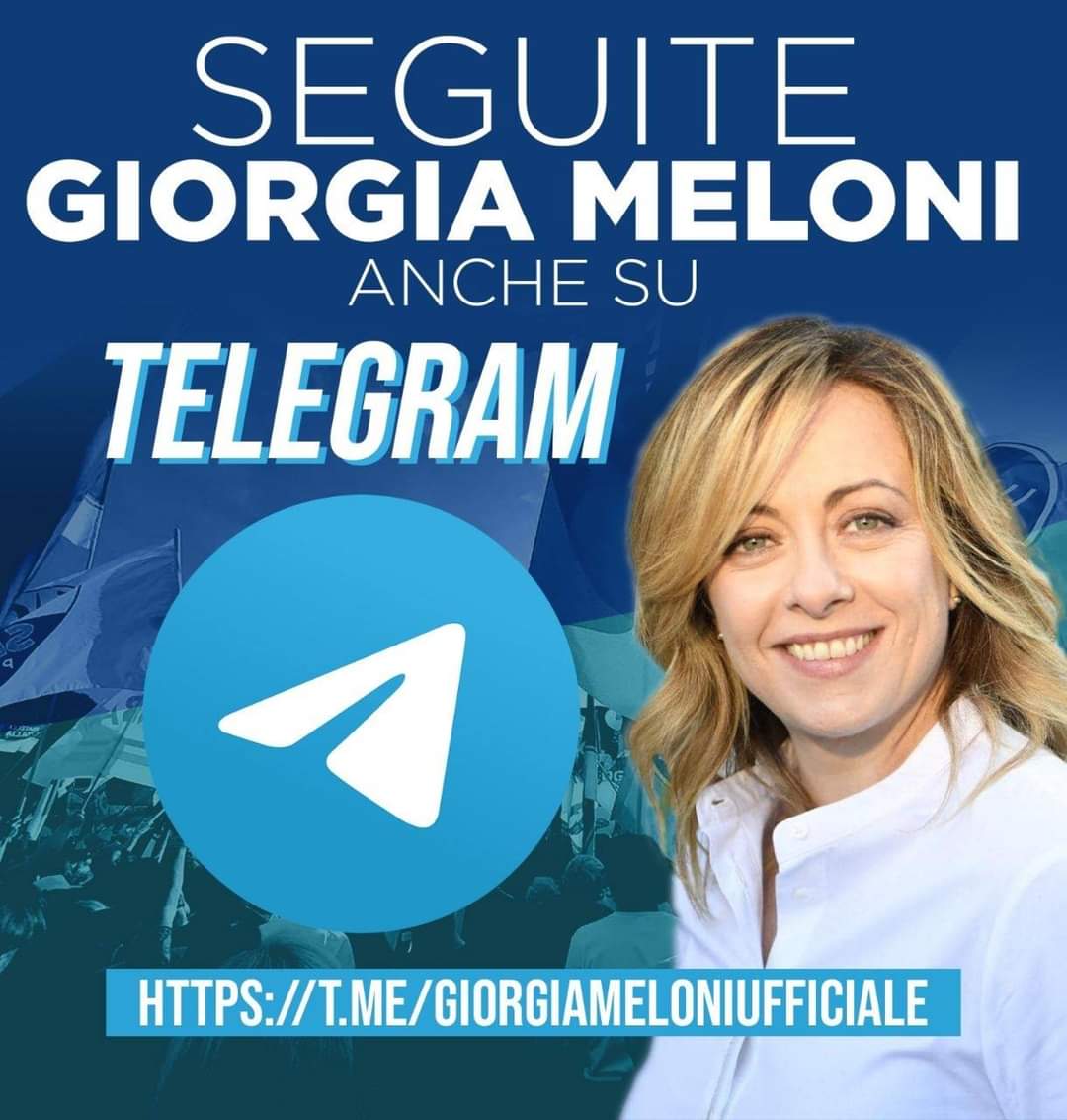 🔵 Seguite Giorgia #Meloni anche su Telegram 👉 t.me/GiorgiaMeloniu…