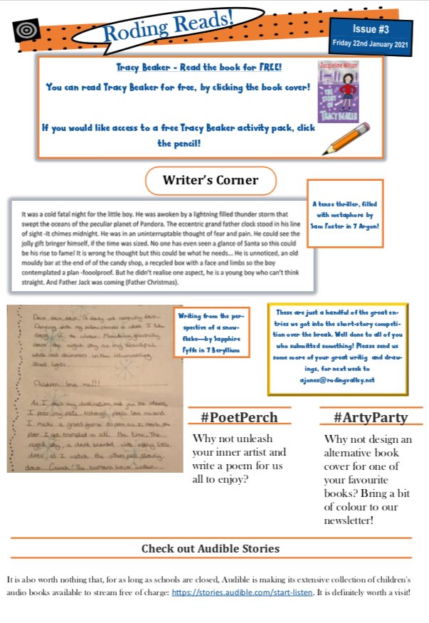 RodingValleyHS's tweet photo. ๐ฌ Check your mail! #RodingReads is out! What are you #readingโWhatโs your favourite #book to #readโWho is your favourite #authorโ๐ https://t.co/FyGKdlAmxk