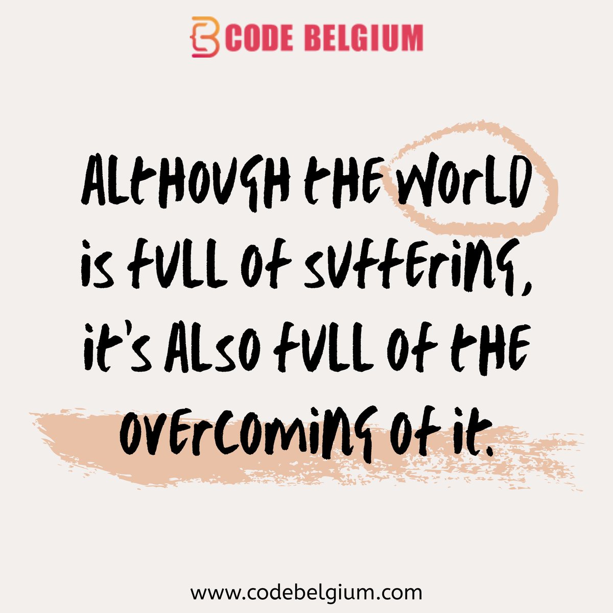 CodeBelgium's tweet image. Always remember that YOU ARE VALUABLE and focus on achieving your goals.

Join Remote Software Engineering Program

Visit: codebelgium.com

#programmimg #fullstackdeveloper #coderlife #codeacademy #peoplewhocode #htmlcssjs #programmerslife #frontenddev
#codebelgium
