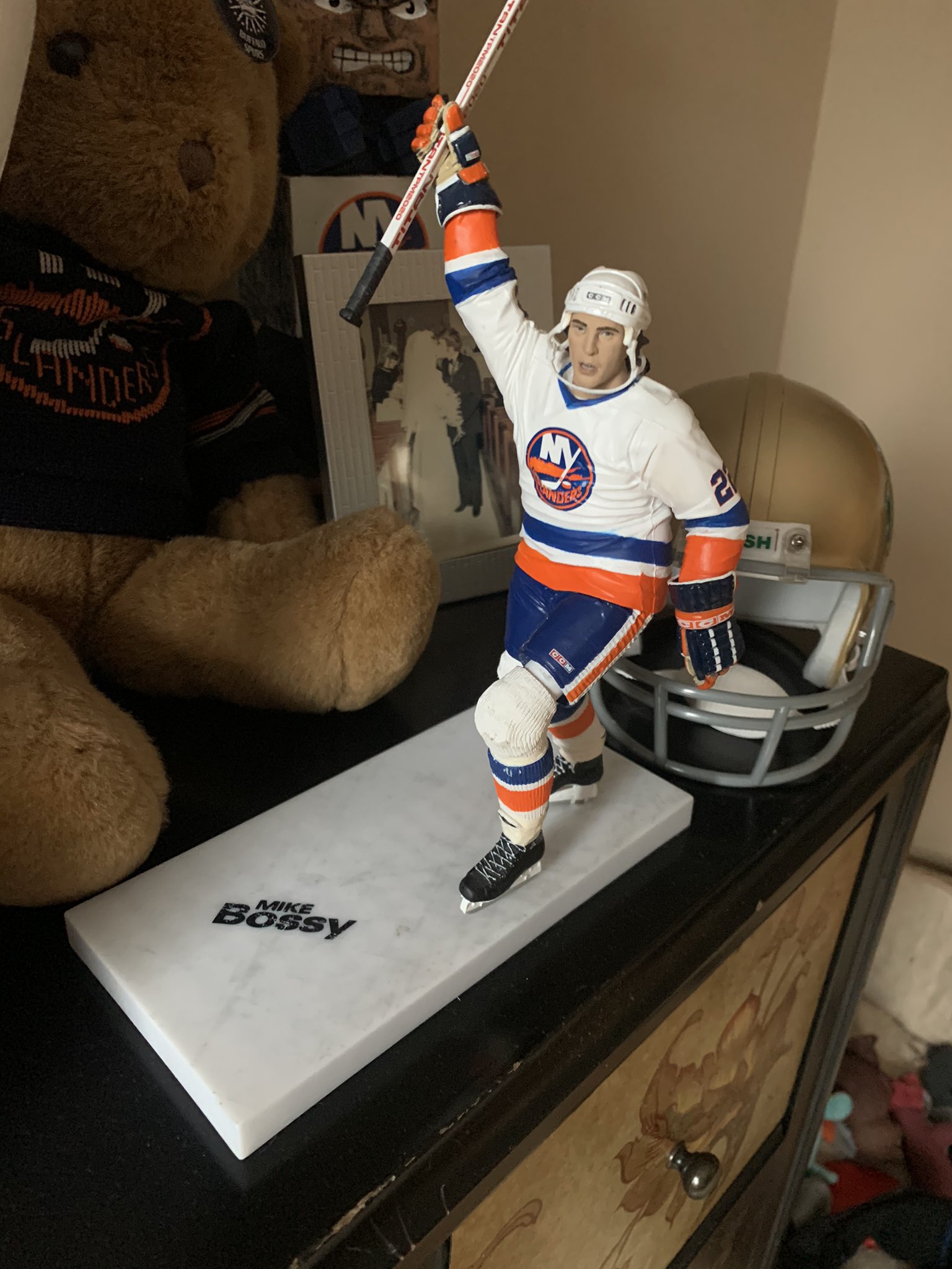 Happy birthday mike bossy i have your figurine in my living room 