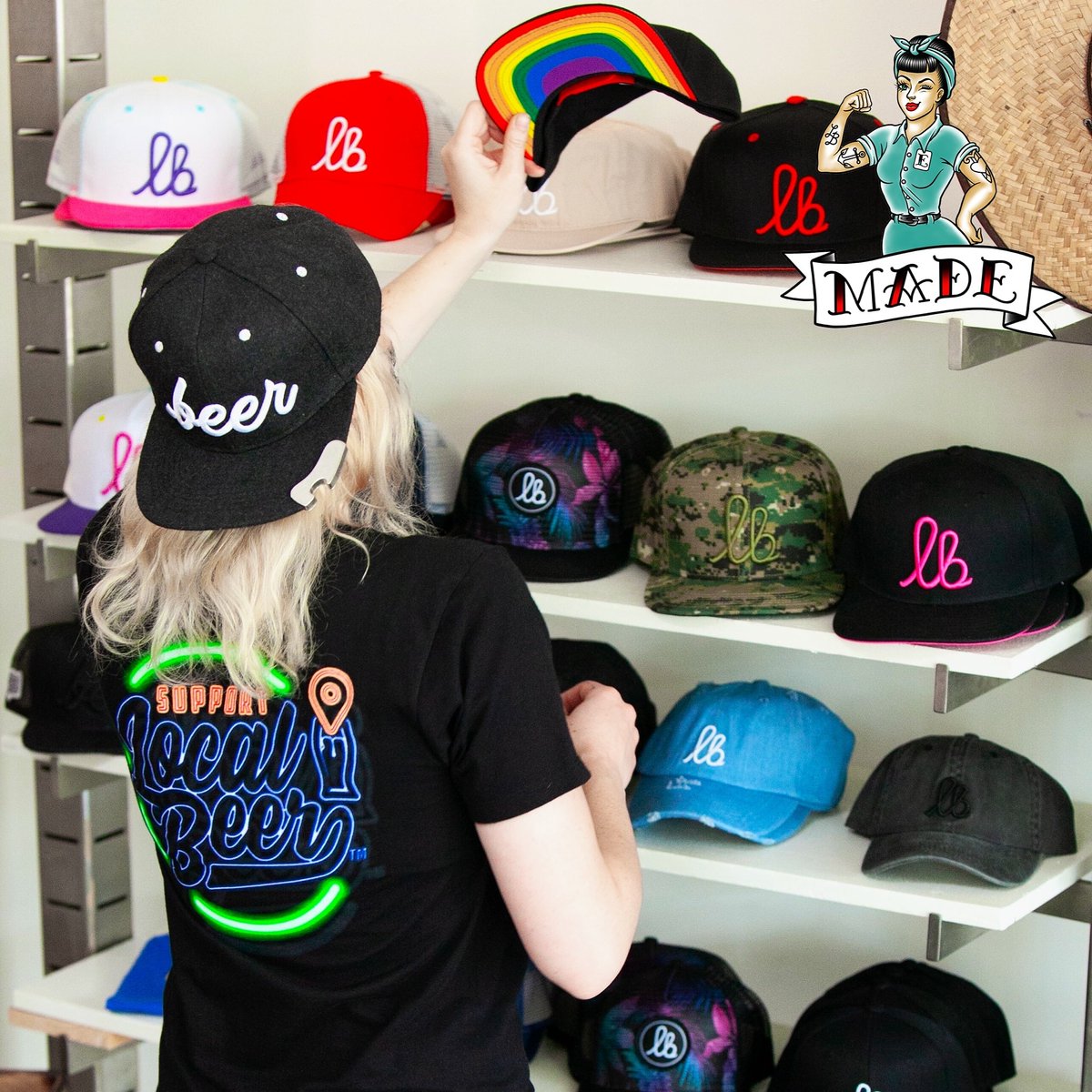 MadebyMillworks's tweet photo. Represent your home and support the local beer community with hats and tees from @craftbeerlbc available at MADE.
Shop online with free local delivery. https://t.co/AZXyINLIOt
#madebymillworks #longbeach #lbc #shoplocal #supportlocal #localbrands #localbusiness #craftbeerlb https://t.co/ix2ccdvvRm