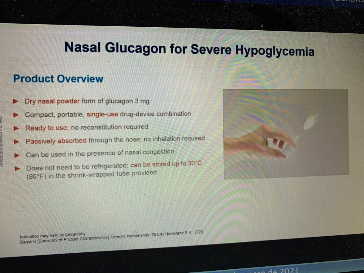 veronica_posa's tweet photo. Nuevas formulaciones del glucagon y vias de adminitracion por el dr.#JavierAmpudia @SEDiabetes @TechnoDiabetes. La hipoglucemia grave tambien existe en #dmtipo2 https://t.co/uOuG6TLmNR