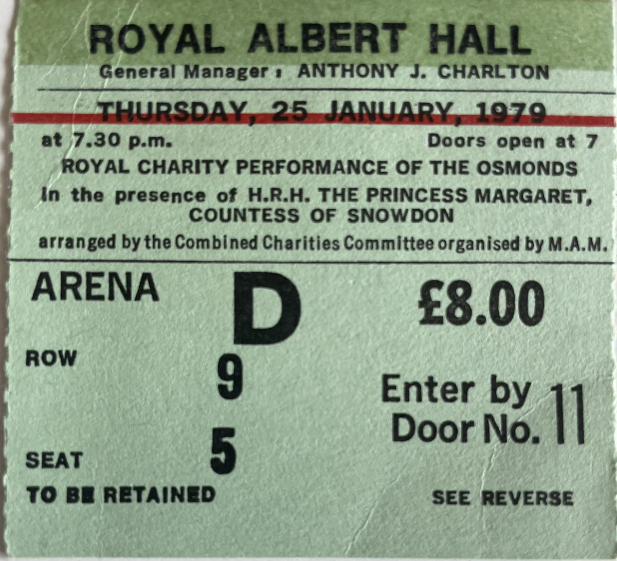 deborahwaldpics's tweet photo. @donnyosmond @70sOn7 @SIRIUSXM Hey Donny. I just found my diary from 1979, you and your brothers were a large part of my life growing up in London. I went to a concert at The Royal Albert Hall on January 25th 1979 and the ticket fell out of the diary. I listen to 70’s on 7 👍🏼 https://t.co/1heIxsr5eL