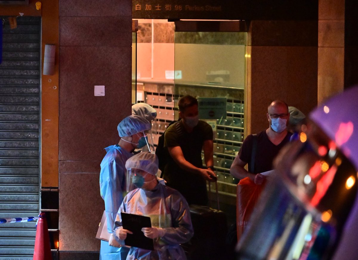 Residents escorted out from building to quarantine camp after vertical infection due to pipe design error and leakage