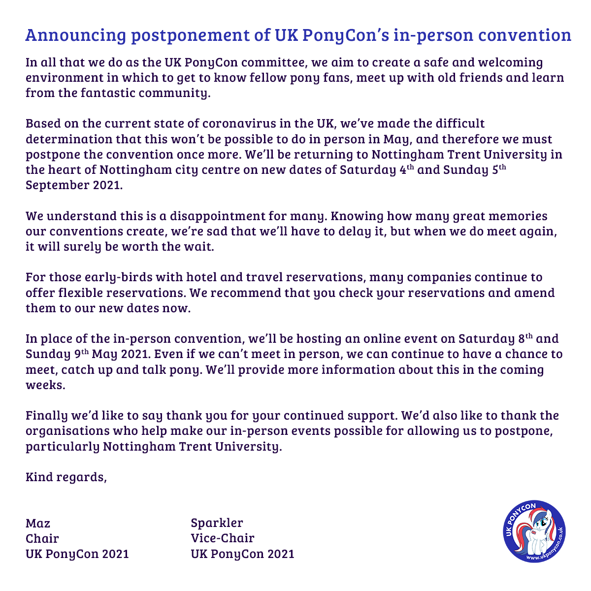 UK PonyCon ‘Trick VS Treat’ tweet media