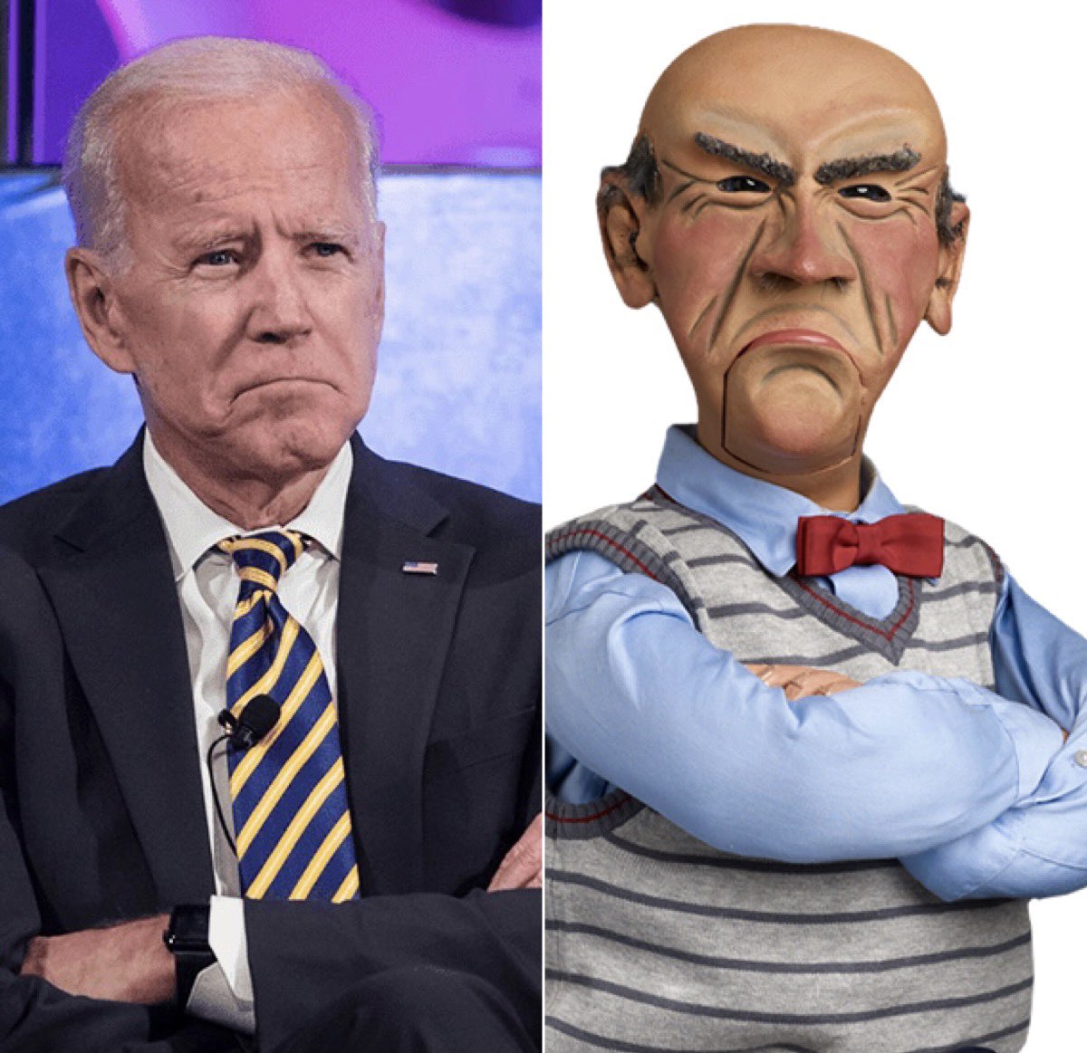 So no one is gonna bring up the fact that Biden looks like Jeff Dunham’s puppet huh?