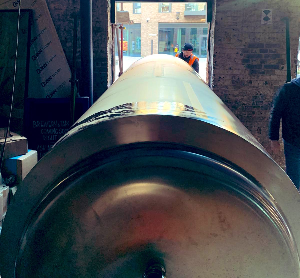 We’re <a href="/SambrooksBrew/">Sambrook's Brewery</a> today installing their final 3 x 30HL DPV’s from <a href="/SSVLimited/">SSVLimited</a>. It was a tight squeeze navigating the beautiful <a href="/RamQuarter/">RamQuarter</a> site but no problem for the team!