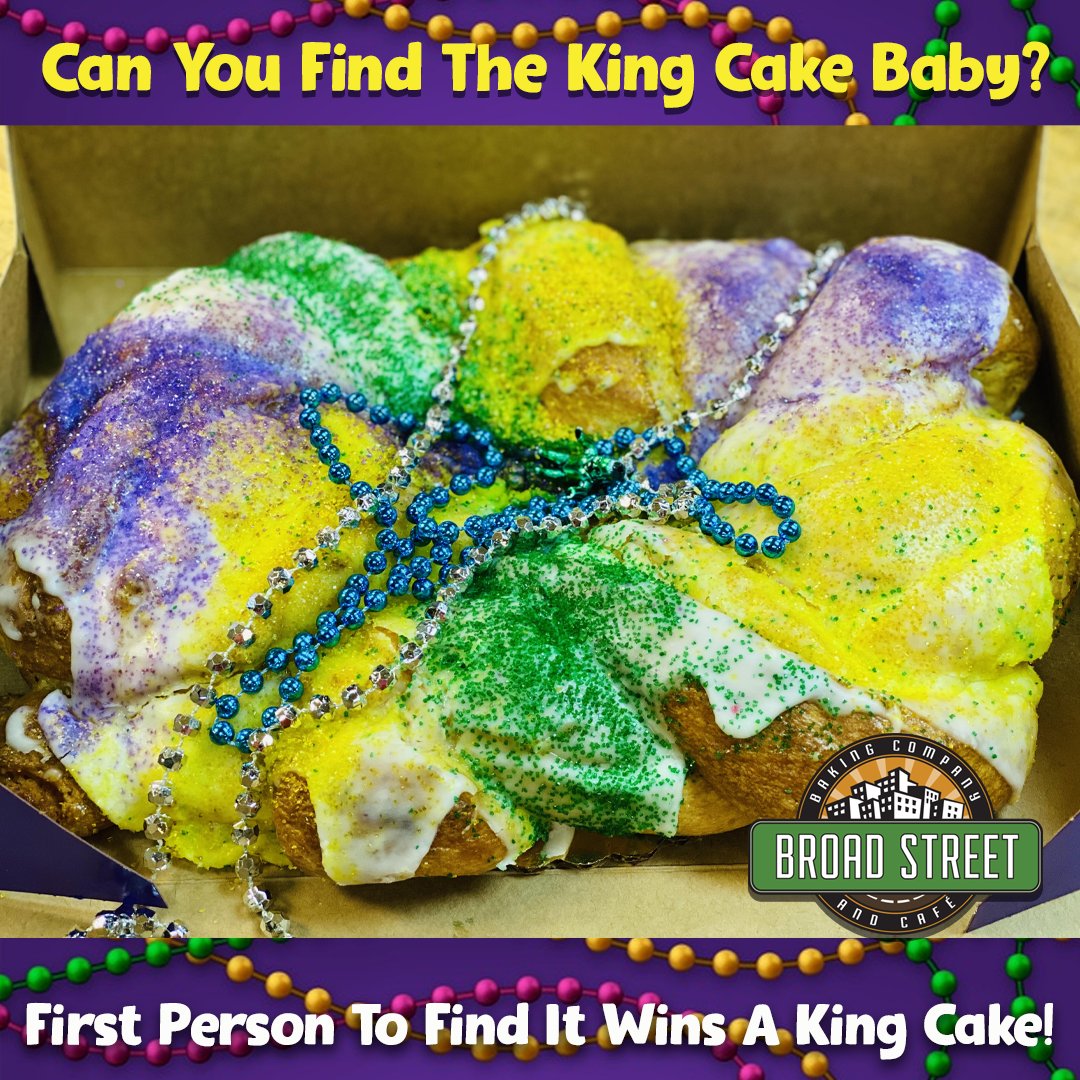 You have waited all week, now it's time to PLAY! Can you find the baby? The first person to correctly find the baby will win a free king cake! Twitter: take a screenshot,  circle the baby, and post in the comments. The first person to post correctly wins a free #kingcake!